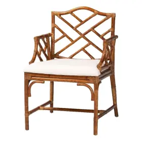268-21003-14752-cymx Bali & Pari And Aella Marbled Tortoise Natural Rattan Dining Chair