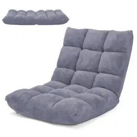 Dz10355-gr Bangtane 14-position Floor Chair Adjustable Folding Gaming Lazy Sofa With