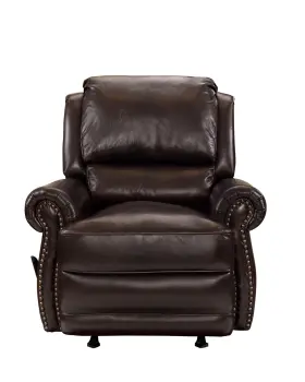 Barcalounger 438056590535 Regency Ii Genuine Leather Recliner Lounger Chair Double Fudge