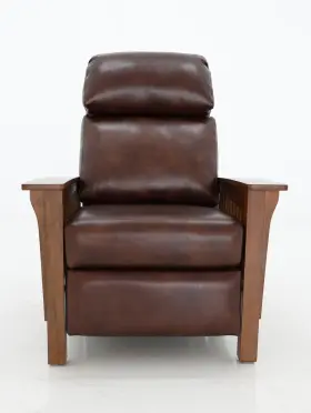 73323570287 Barcalounger Mission Push Thru The Arms Recliner In Wenlock Fudge