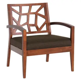 17363683 Baxton Studio Jennifer Modern Lounge Chair Dark Brown -