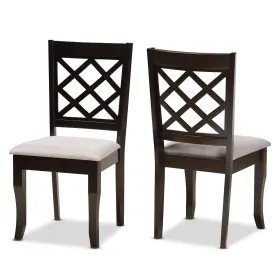 183-10532-amz Baxton Studio Verner Dining Chair And Grey Fabric Upholstered An