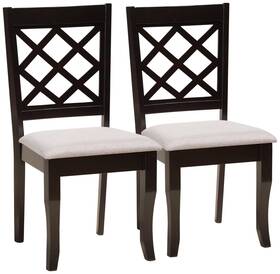 Baxton Studio 183-3125-10532-lplus Verner Dark Brown Wood Dining Chairs Set Of 2