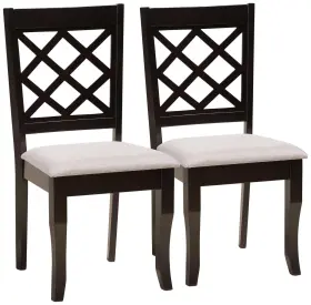 183-3125-10532-lplus Baxton Studio Verner Dark Brown Wood Dining Chairs Set Of 2