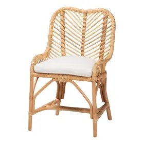 Baxton Studio 193271364312 Arween Modern Bohemian Natural Brown Rattan Dining Chair