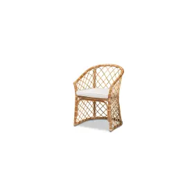 203-12586-ojc Baxton Studio Orchard Modern Bohemian White Fabric Upholstered And Natural Brown