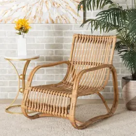 217-12732-zoro Baxton Studio Blanca Modern Bohemian Natural Rattan Accent Chair