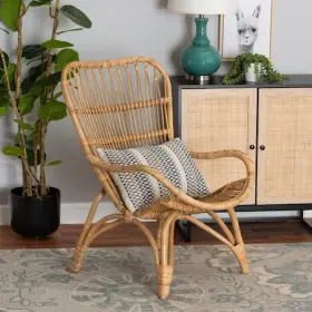 224-12707-zoro Baxton Studio Earvin Modern Bohemian Natural Brown Rattan