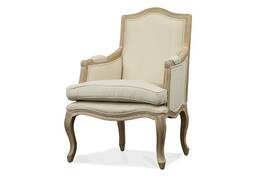 Baxton Studio 847321030220 Nivernais Wood Traditional French Chair - 37.5 X 26 21.5 Inch