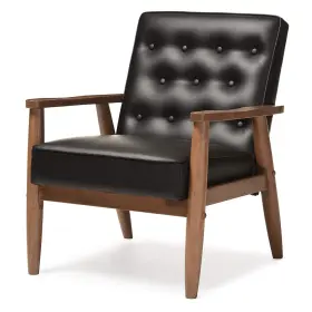 Baxton Studio 847321052482 Bbt8013-black Chair Armchairs Wood Black