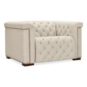 Bl-4754-2920678 Beaumont Lane Beige Fabric Power Recliner With Headrest
