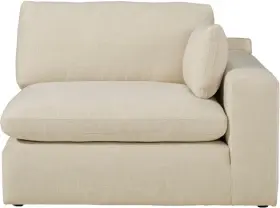 Beautiful 194696050828 Right Wedge Chair Vanilla