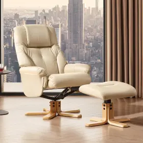 Hrc008-10 Bedspick Recliner Chair With Ottoman 360 Swivel Reclining For Living Room Bedroom Of