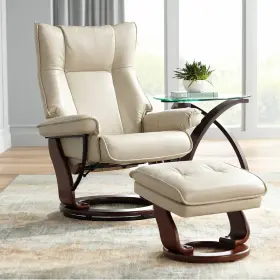 001gp Benchmaster 7436l Stucco Swivel Faux Leather Recliner Chair Modern Ergonomic Reclining For Bedroom