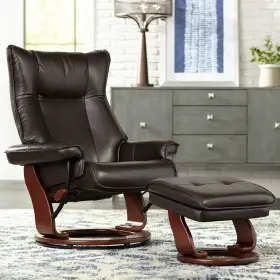 003gp Benchmaster 7436l Morgan Faux Leather Recliner Chair Armchair Ottoman Footrest Ergonomic Manual