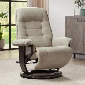 He629-04-47 Benchmaster 7868a Annika Chestnut Fabric Adjustable Swivel Recliner