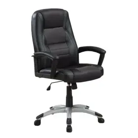 Bm159050 Benjara Modern Black Leather High Back Executive Desk Chair With Non-adjustable Arms