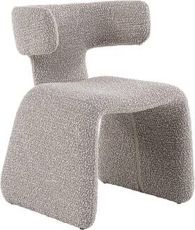 Benjara Bm318460 Cid Fiu 22 Inch Curved Wingback Dining Chair Textured Off White