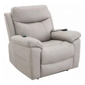 Bm333942 Benjara Cheru Power Motion Lift And Recliner Chair With Heated Massage-gray