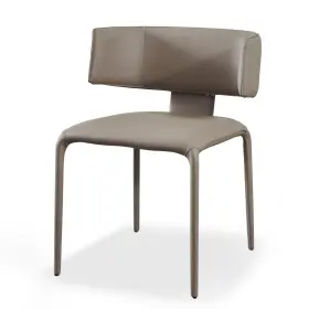 Bm317592 Benzara Benjara Cid 21 Inch Dining Chair Gray Faux Leather Wingback Metal Frame