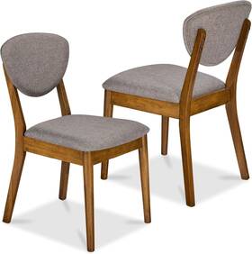 Best Choice Products Sky7942 Bcp 2-piece Mid-century Modern Wood &upholstered Dining Chair Set New In Box