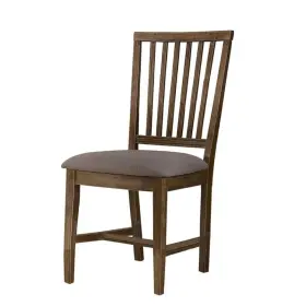Best Master Furniture 796914742821 Venus Antique Natural Oak Side Chairs Set Of 2