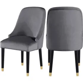 Sh010vgc Best Master Furniture Side Chairs 38 Inch Low Back Upholstered Wood Gray Set Of 2