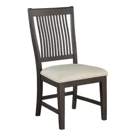 D160-sc1 Best Quality Furniture Rustic Brown Wood Dining Chairs With Beige Upholstery Single