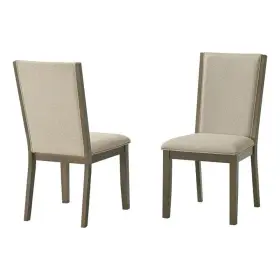 D751-sc Best Quality Furniture Set Of 2 Dining Side Chairs With Ash Brown Wood Frame