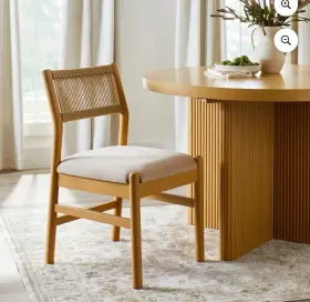 Better Homes & Gardens 037873905477 And Lillian Fluted Dining Chairs 2 Pack Pine Cream