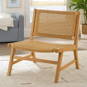 Better Homes & Gardens 764053573606 And Vista Woven Accent Chair Handwoven Rubberwood Frame