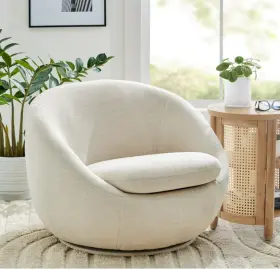 Better Homes & Gardens 840697160058 And Mira Swivel Chair Linen