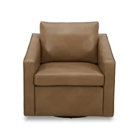 Better Homes & Gardens 840697170972 And Steele Leather Swivel Chair Camel