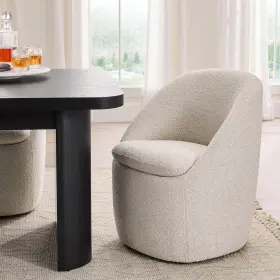 Bh2436211066149 Better Homes & Gardens And Mira Everywhere Dining Arm Chair Cream Fully Upholstered