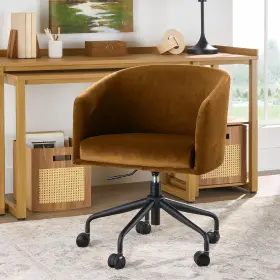 Bh25000052547oc Better Homes & Gardens And Wyatt Velvet Office Chair Ochre