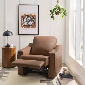 Bh3536211066168 Better Homes & Gardens And Allen Power Recliner Chair Cocoa Faux