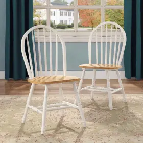 Bh40-084-902-16 Better Homes & Gardens And Autumn Lane Windsor Solid Wood Dining Chairs Set Of 2