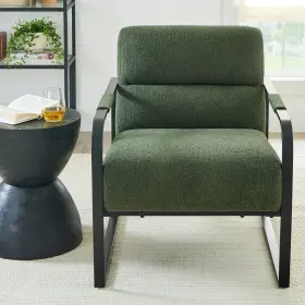 Bh44314o6340001 Better Homes & Gardens And Wyatt Accent Chair Olive Green Boucle