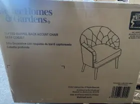 Bh62100031654dc Better Homes & Gardens New Tufted Barrel Back Accent Chair Deep Cobalt Royal Blue