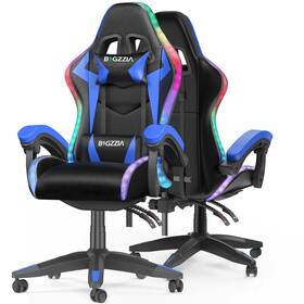 Bigzzia 727065216626 Gaming Chair Ergonomic Video Game Chairs With Pillow And Lumbar Support