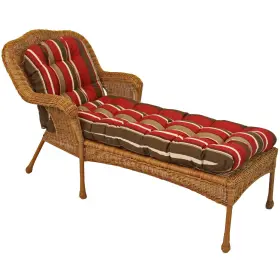 93181-cl-reo-33 Blazing Needles 69-inch By 19-inch U-shaped Outdoor Tufted Chaise Lounge Cushion