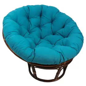 93312-tw-ab Blazing Needles Twill Papasan Cushion 1 Count Pack Of Aqua Blue