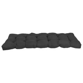960x19bf-ms-bk Blazing Needles Tufted Solid Microsuede Bench Cushion 60 Inch Black