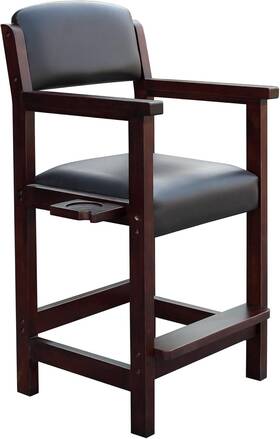 Blue Wave Products Inc. 744759395337 Cambridge Spectator Chair Billiard Stool With Cushioned Seat Footrest And St