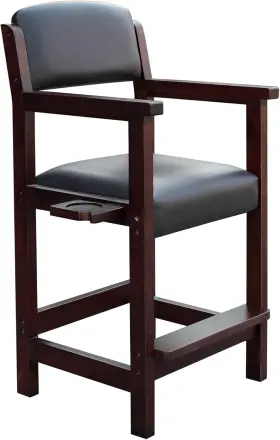 Blue Wave Products Inc. 744759395337 Cambridge Spectator Chair Billiard Stool With Cushioned Seat Footrest And St