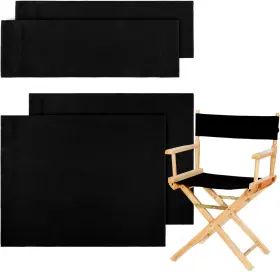 Boao 313116126176 2 Set Directors Chair Canvas Replacement Makeup Seat And Back