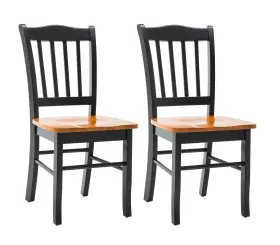 Boraam 066511715390 Shaker Chair Black/oak Set Of 2