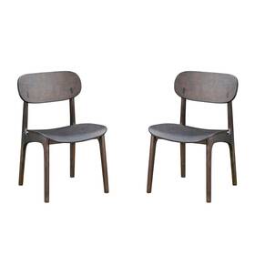 Boraam 60018 Solvang Dining Chairs Set Of 2 Carbonite Finish