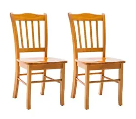 Boraam 888437901363 Shaker Dining Room Side Chairs Set Of 2 - Oak
