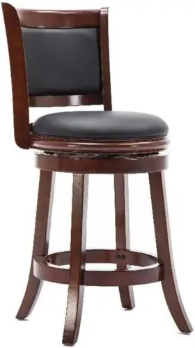 49824 Boraam Industries Inc Augusta Counter Height Swivel Stool 24-inch 1-pack Cherry